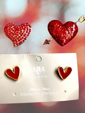 Red Heart Jewelry Set